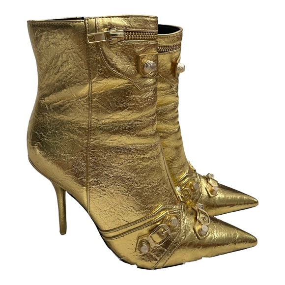 Fashion Nova Shoes Fashion Nova Gold Ankle Boots Poshmark